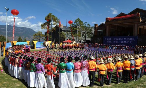 Marvelous landscape around Lugu Lake