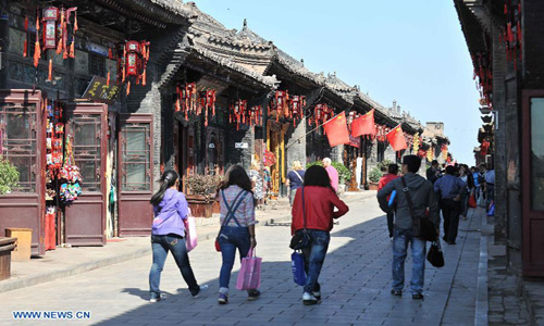 Ramble in old town of Pingyao, N China's Shanxi