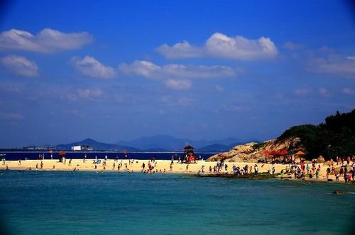 Scenic view of Wuqizhou Island in China's Sanya