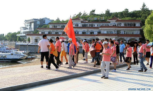 Tourism at Jingpo Lake in Mudanjiang, China's Heilongjiang