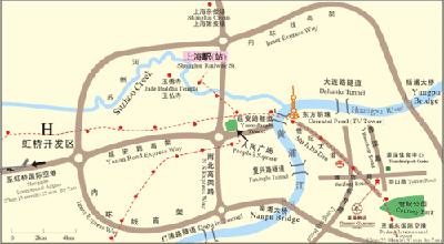 Green Garden Hotel, Shanghai Map