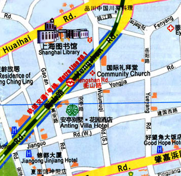 An Ting Villa Hotel, Shanghai Map