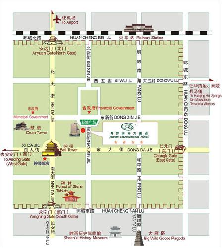 Aurum International Hotel Map