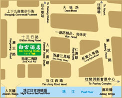 Bai Gong Hotel Guangzhou (White House) Map