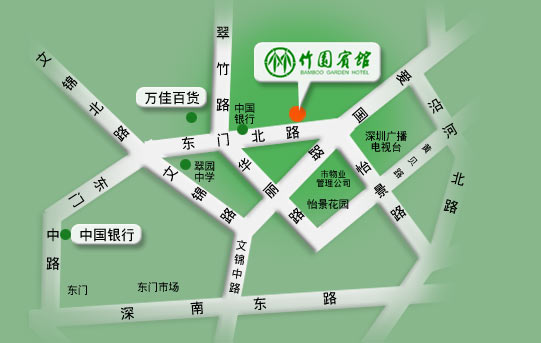 Bamboo Garden Hotel, Shenzhen Map