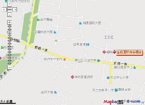 Beijing Airport GoldRoute International Business Hotel Map