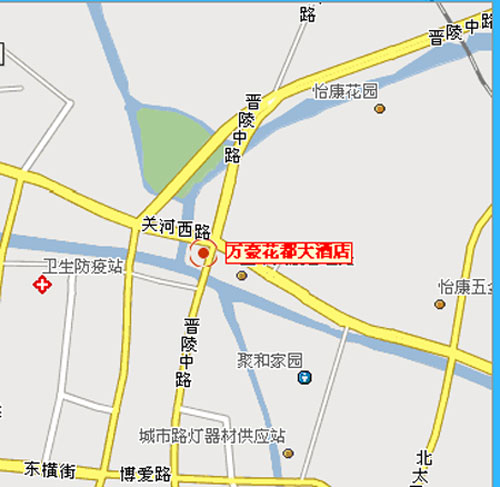 Warrdo Hotel Changzhou Map