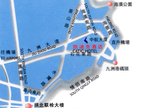 Catic Hotel, Zhuhai Map