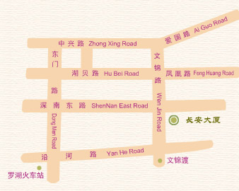 Chang An Hotel, Shenzhen Map