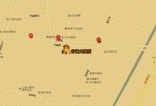 Cheerful Hotel Guangzhou Map