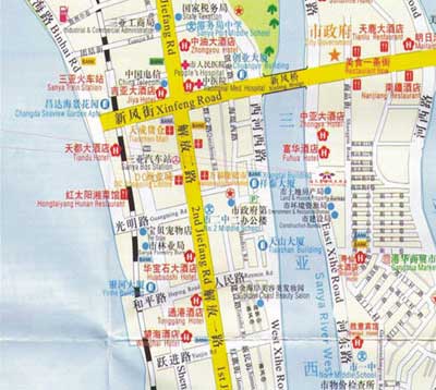 China Hainan (Sanya)Aolisai Hotel Map