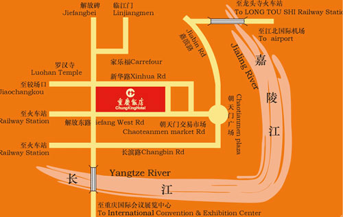 Chungking Hotel Map