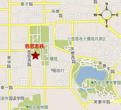 Cien hotel ,Xian Map
