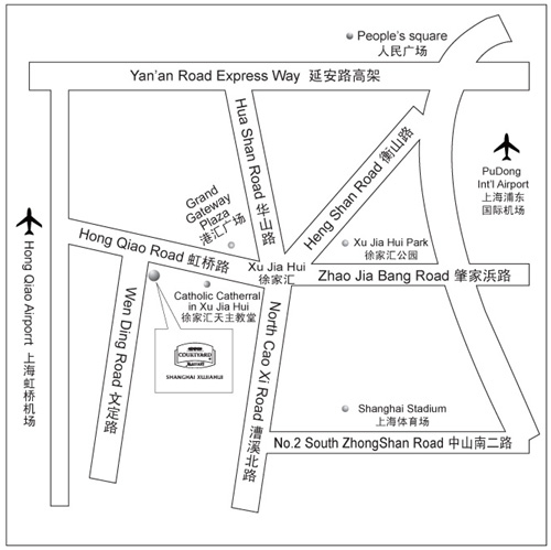 Courtyard Shanghai Xujiahui Map
