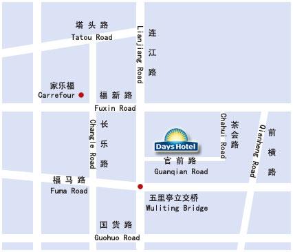 Days Hotel Jindu Fuzhou Map