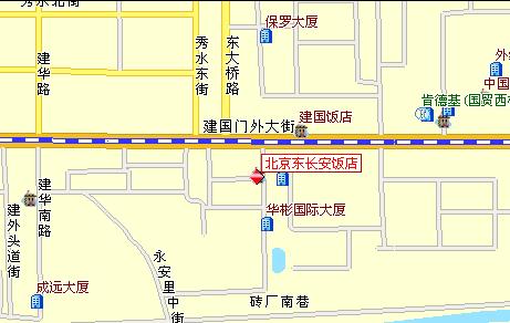 Dong Chang An Hotel, Beijing Map