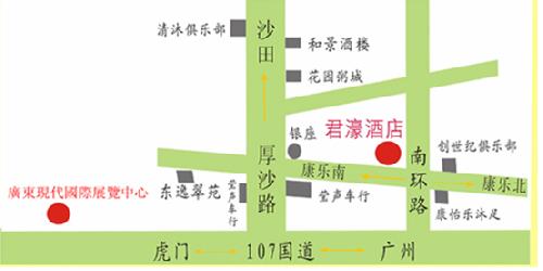 Dongguan Jun Hao Hotel Map