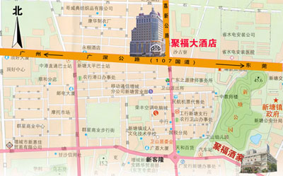 Guangzhou Fortune Hotel Map