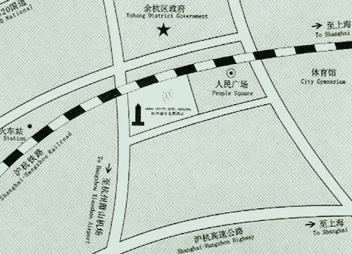 Garden Hotel Hangzhou Map