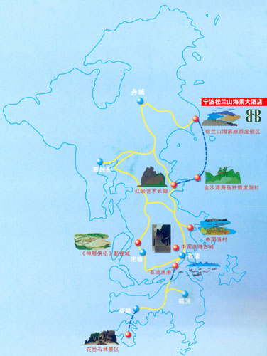 Grand Bayview Hotel, Ningbo Map