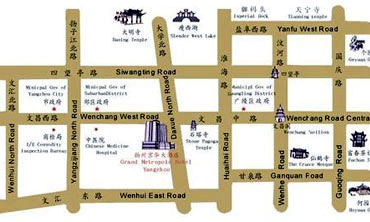 Grand Metropole Hotel Yangzhou Map