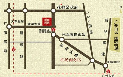 Grand Peak Hotel, Guangzhou Map