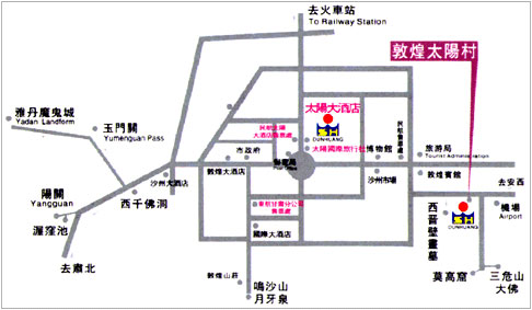 Grand Sun Hotel DunHuang Map