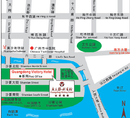 Guangdong Victory Hotel Map