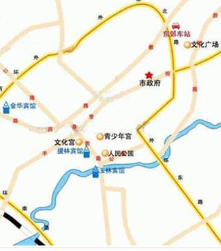 Guangxi Yulin Hotel Map