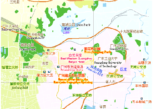 Guangzhou Baiyun Hotel Map