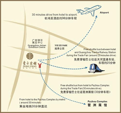 Guangzhou Dongfang Hotel Map