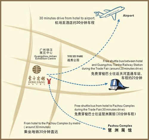 Guangzhou Dongfang Hotel Map