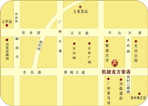 Guangzhou Fanghao Hotel Map