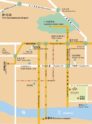 Guangzhou Pearl Garden Hotel Map