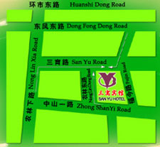 Guangzhou Sanyu Hotel Map