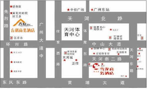 Guangzhou Xuelong Hotel Map
