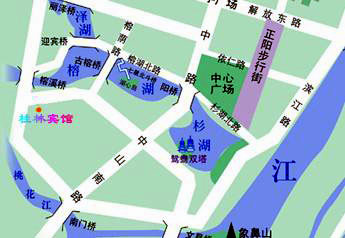 Guilin Bravo Hotel Map