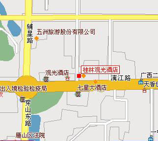 Guilin Plaza Hotel Map