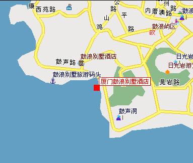 Gulang Villa Hotel Xiamen Map
