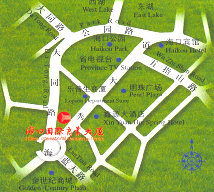 HNA Hotel Downtown Haikou Map