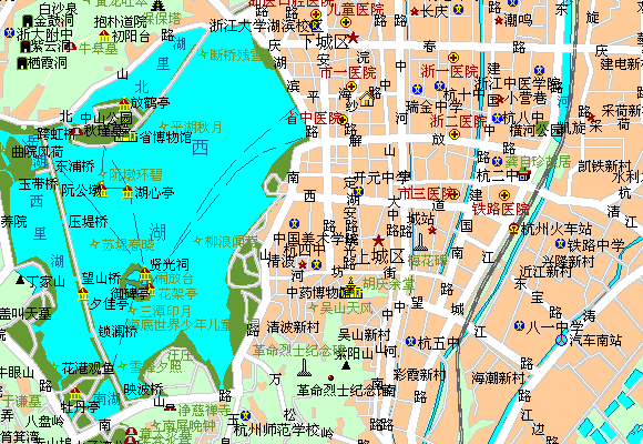 Huachen Kenzo Hotel Hangzhou Map