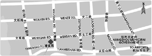 Hangzhou Huayang Hotel Map