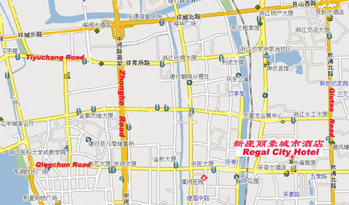 Hangzhou Regal City Hotel Map