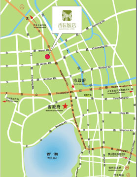 Hangzhou Xiangyuan Hotel Map