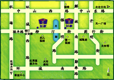Home Inn - Ningbo Yuehu Branch Map