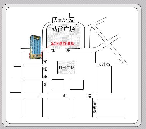 Hongfu Business Hotel , Dalian Map