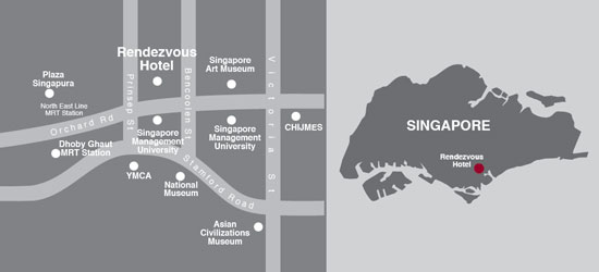 Hotel Rendezvous Singapore Map