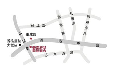 Housing International Hotel Qingdao Map