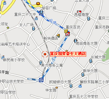 Glenview ITC Plaza Chongqing(Original Howard Johnson ITC Plaza) Map