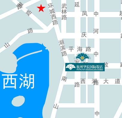 Huachen International Hotel Hangzhou Map